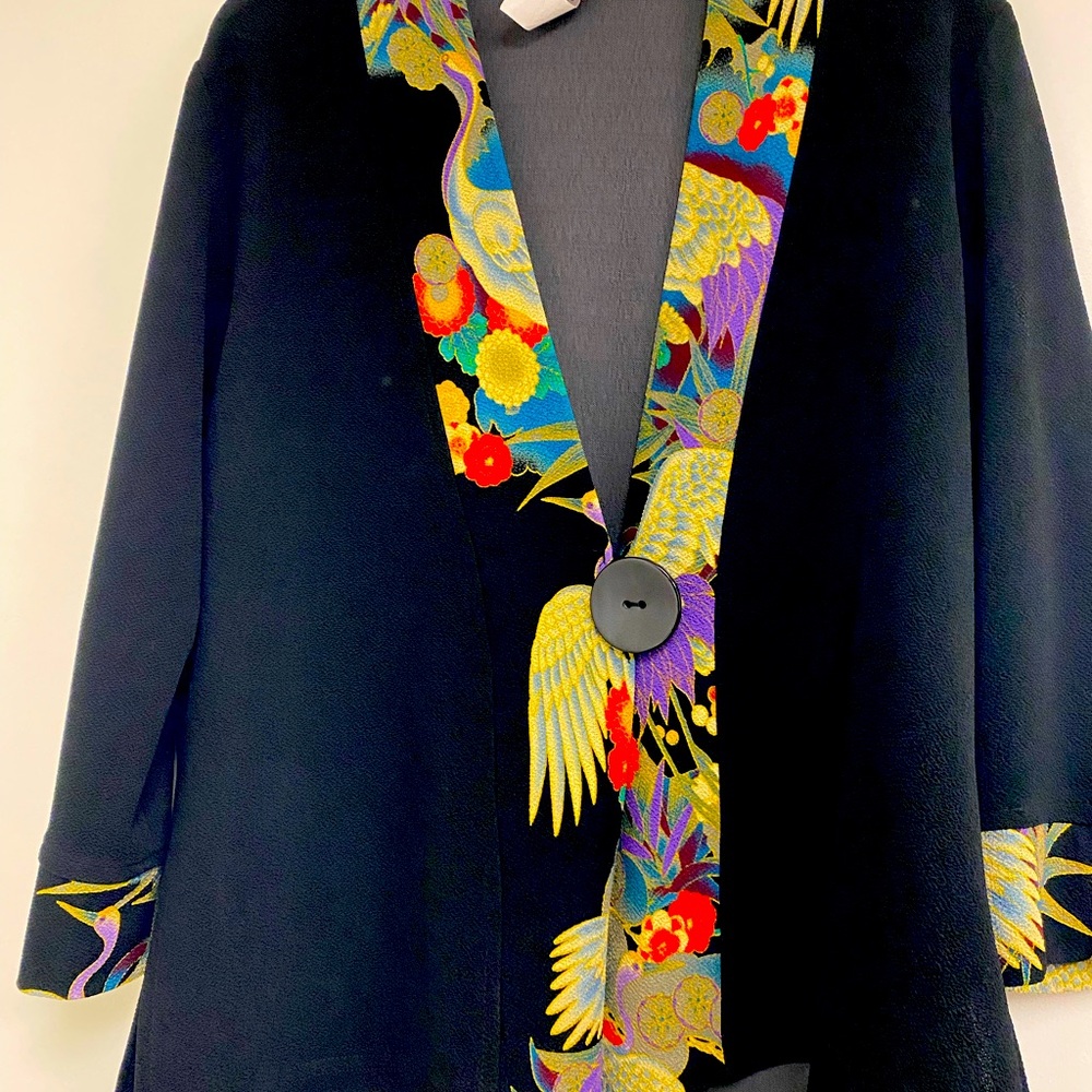 Vintage Gumps crane print jacket